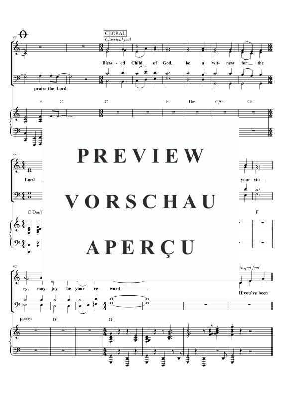 gallery: If You´ve Been Blessed, , Gemischter Chor SAM/Solo opt. und Klavier