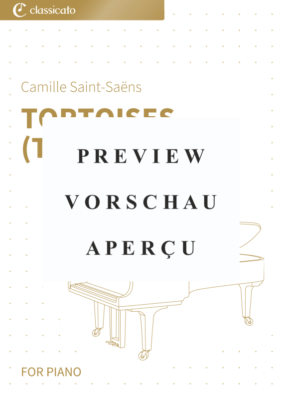Produktgalerie: Seite 2 von 5 Tortoises (Tortues) - R.125, No. 4 · Simplified Version, , Klavier Solo