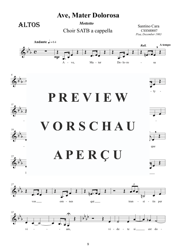 Produktgalerie: Seite 10 von 11 Ave Mater dolorosa - Sacred Motet, , Gemischter Chor a capella