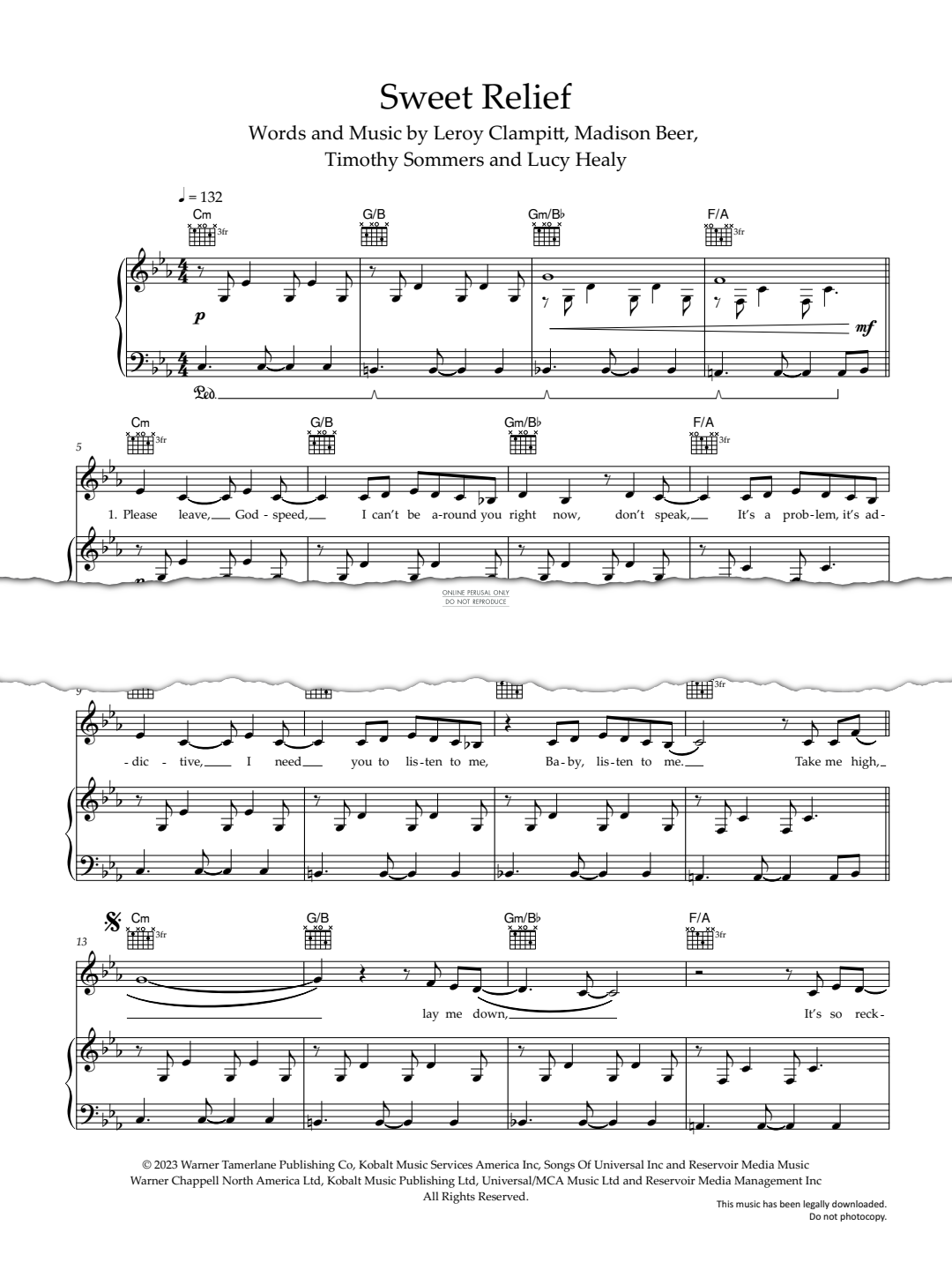 Product gallery: Page 1 of 1 Sweet Relief, Madison Beer