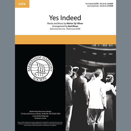 cover: Yes Indeed (arr. Earl Moon), Sy Oliver