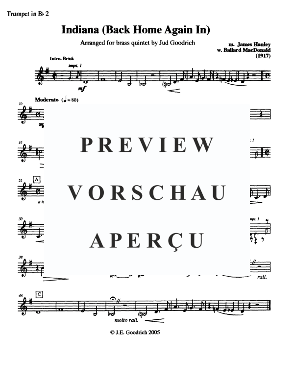 Product gallery: Page 9 of 11 Indiana, , Brass Quintet