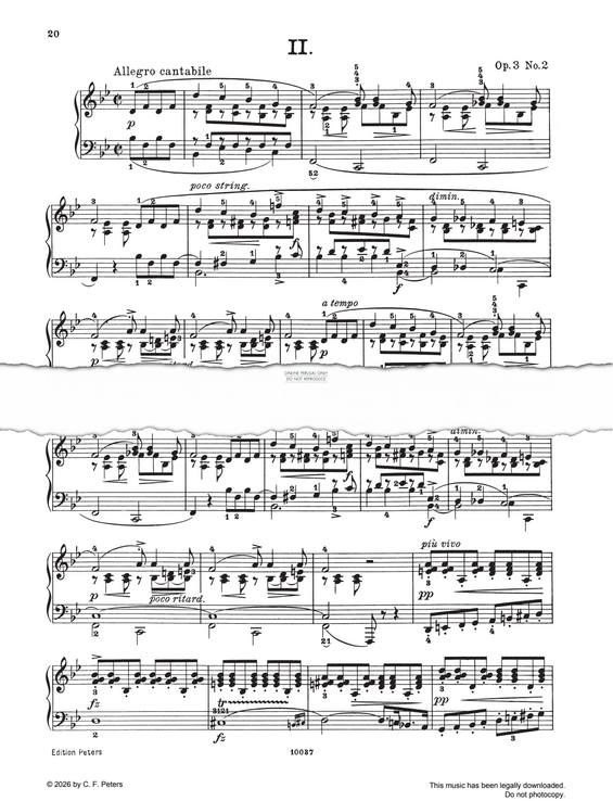 Product picture to: Poetische Tonbilder, Allegro cantabile