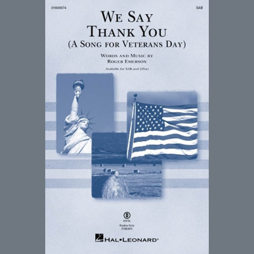 Product picture to: We Say Thank You (A Song For Veterans Day)