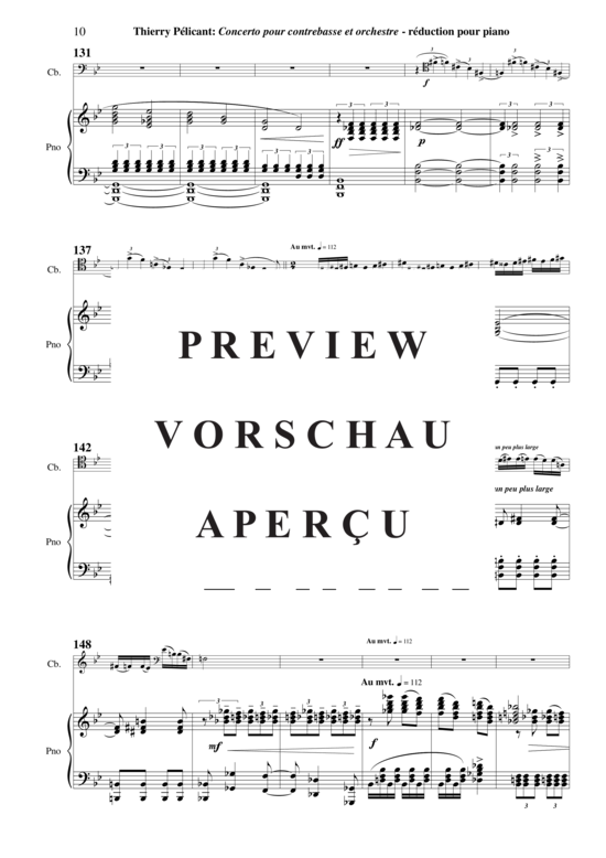 Product gallery: Page 13 of 21 Concerto for Contrabass and Orchestra, piano reduction and solo part , , (double bass + piano)