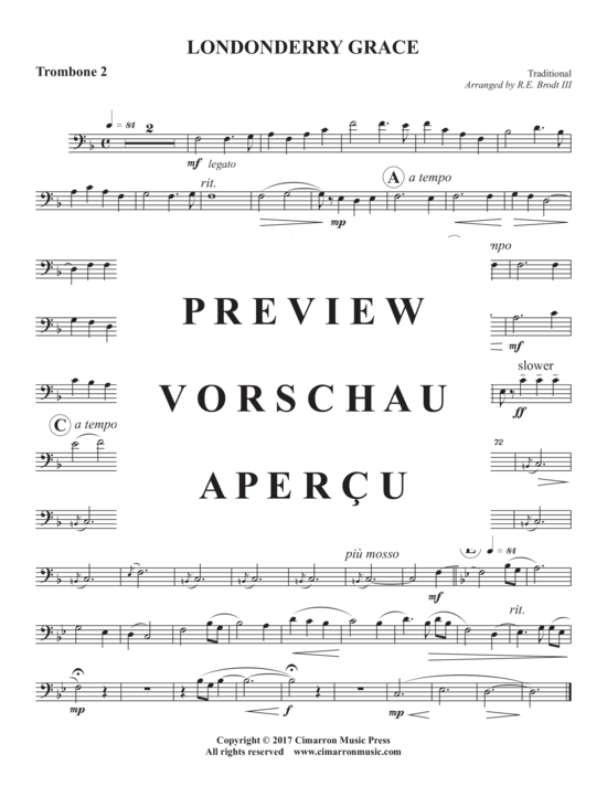 Product gallery: Page 7 of 9 Londonderry Grace , , (Trombone quartet)