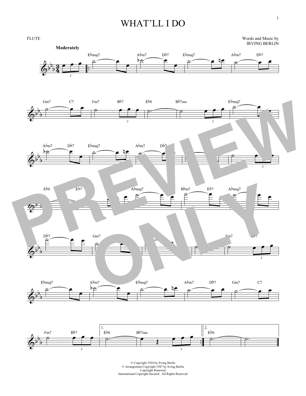 Product gallery: Page 1 of 1 What'll I Do?, Irving Berlin