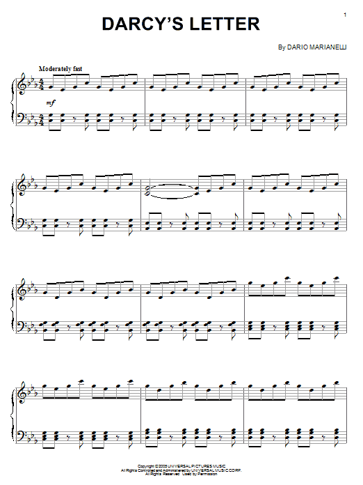 Produktbild zu: Darcy's Letter (from Pride And Prejudice)
