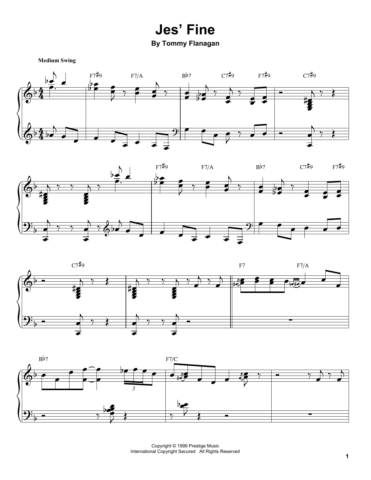 Produktbild zu: Jes' Fine