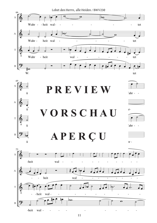gallery: Motette Lobet den Herrn, alle Heiden BWV 230 , , (Gemischter Chor)