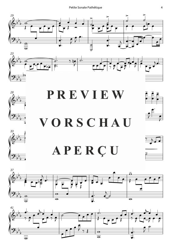gallery: Petite Sonate Pathétique - inspiriert durch Klaviersonate Nr. 8 c-Moll, op. 13, 2. Satz, Reuter, Felix, Klavier Solo