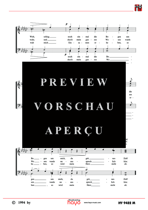 Product gallery: Page 4 of 4 Abschied vom Walde, , (male choir)