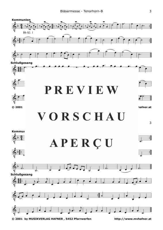 Produktgalerie: Seite 10 von 11 Bläsermesse, , Blasorchester und Chor