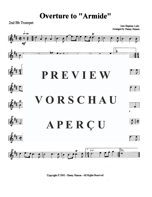 Produktgalerie: Seite 8 von 11 Ouvertüre zu Armide, , Blechbläser Quintett