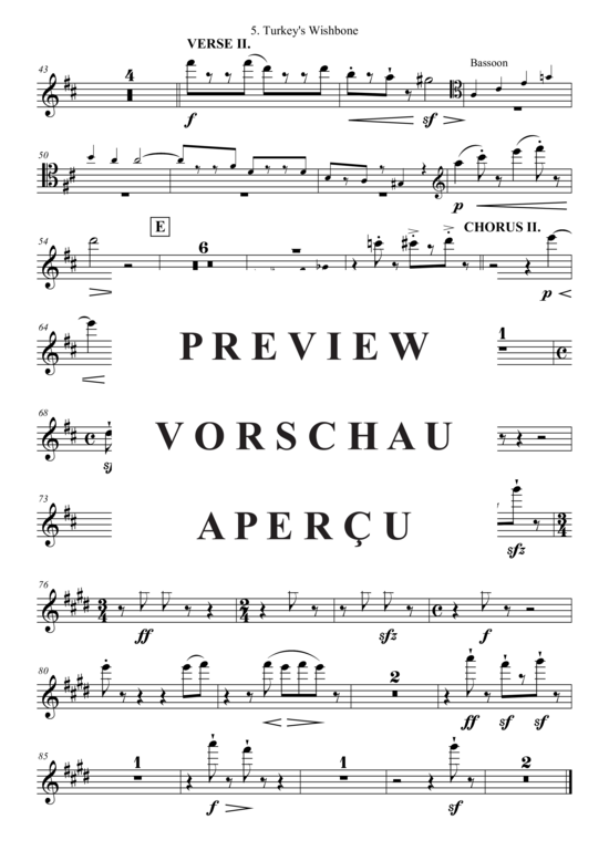 gallery: Turkey´s Wishbone (Kammer Orchester) , , (Bläser, Streicher + Pauken)