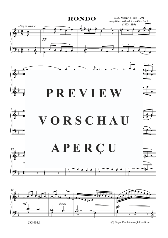 Produktgalerie: Seite 2 von 11 Rondo (Ohne KV), , Klavier Solo