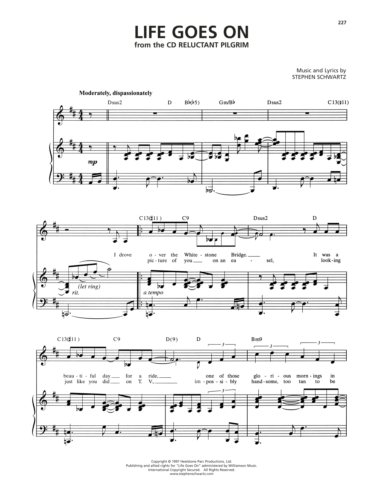 Produktgalerie: Seite 1 von 1 Life Goes On (from Pippin), Andrea Marcovicci, Gesang, Klavier