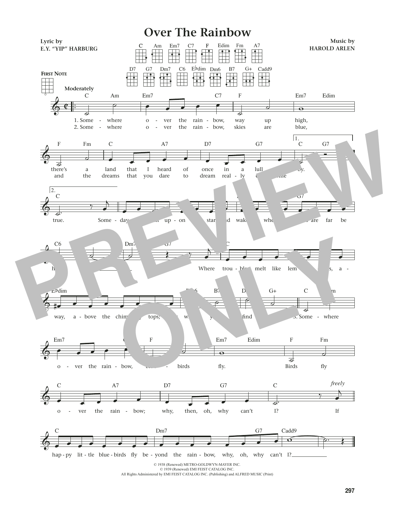 Produktgalerie: Seite 1 von 1 Over The Rainbow (from The Daily Ukulele) (arr. Jim Beloff), Harold Arlen, Ukulele