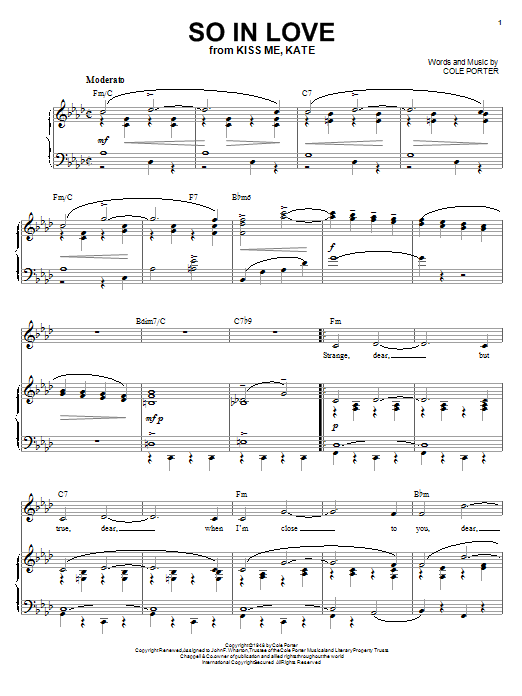 Product picture to: So In Love (from Kiss Me, Kate)