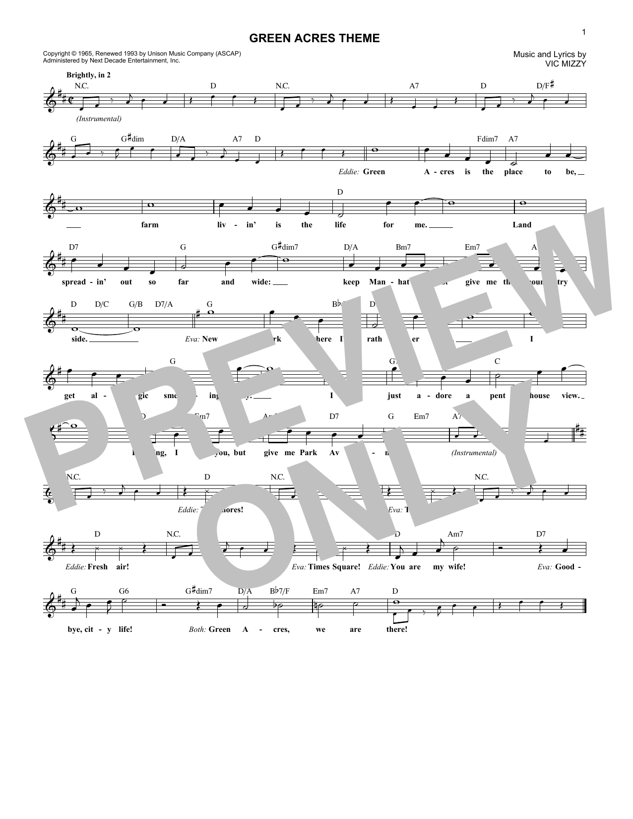 Produktbild zu: Green Acres Theme