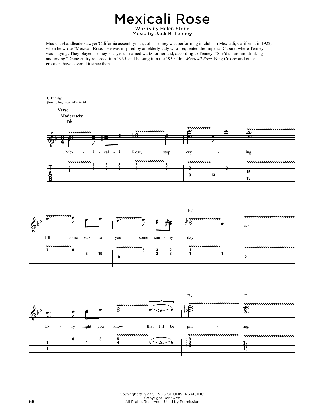 Product picture to: Mexicali Rose (arr. Fred Sokolow)