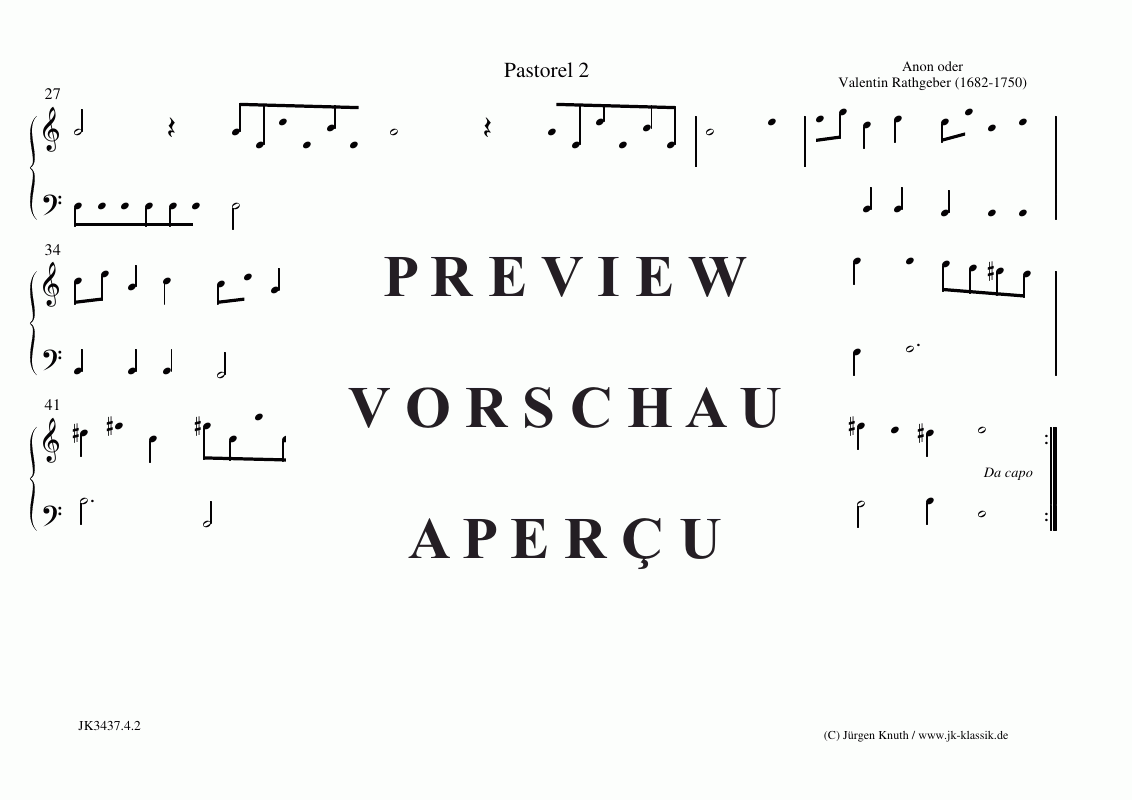Produktgalerie: Seite 9 von 11 Orgelstücke, 9 Pastorell, 2 Pastorella, Praeambulum , , (Orgel/Klavier Solo)