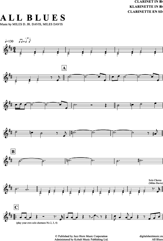 Product picture to: All Blues Miles Davis