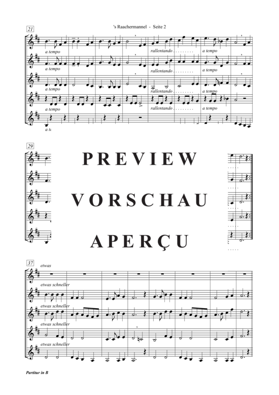 gallery: s' Raachermannel , , (Trompeten-Quintett + Oberst. ad lib)