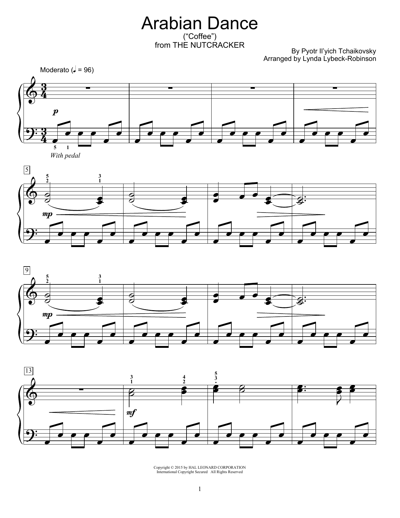 Produktbild zu: Arabian Dance (Coffee) (arr. Lynda Lybeck-Robinson)