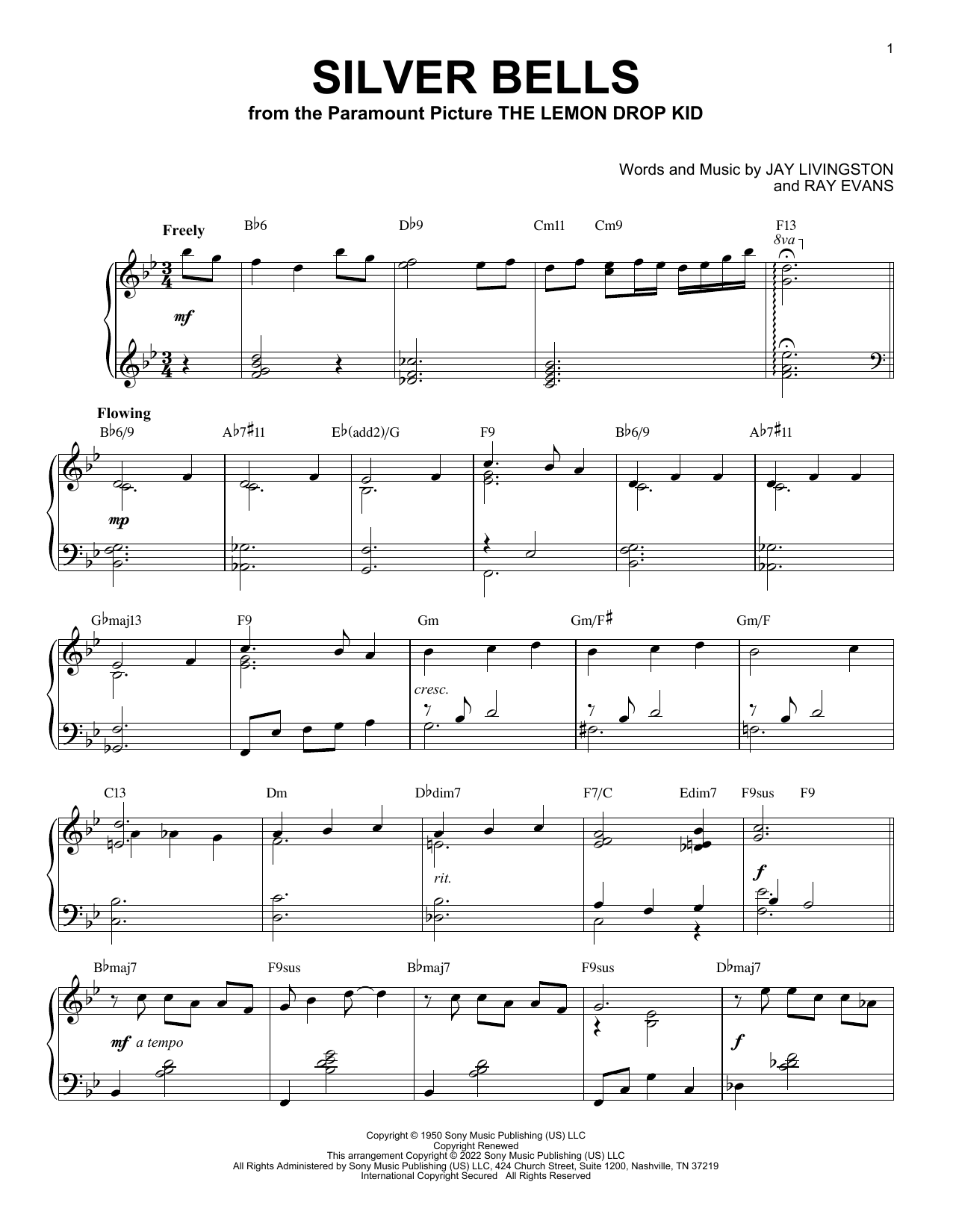 Produktbild zu: Silver Bells [Jazz version] (arr. Brent Edstrom)
