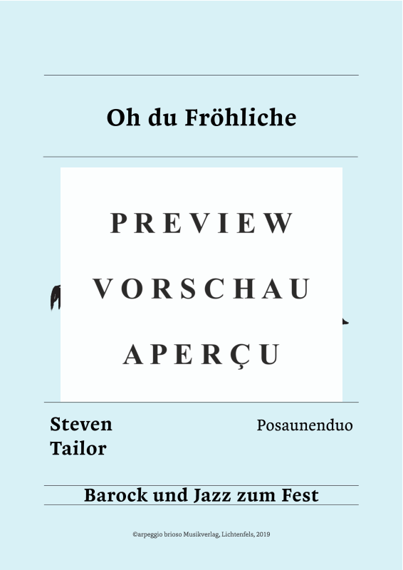 Product gallery: Page 2 of 8 Oh du Fröhliche - aus dem Album Barock und Jazz zum Fest, , (Duet 2x trombone)