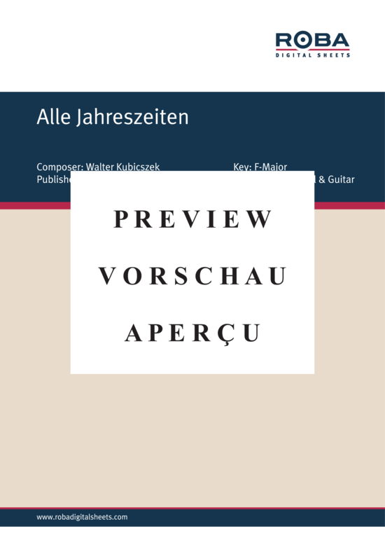 Product gallery: Page 2 of 4 Alle Jahreszeiten , , Piano and Voice