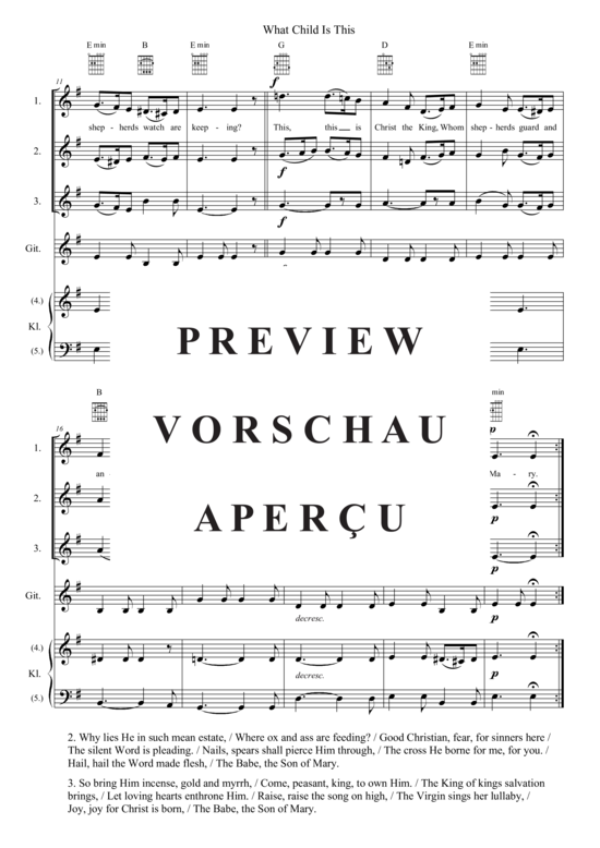 Produktgalerie: Seite 3 von 11 What Child Is This , , (flexibles Quintett)