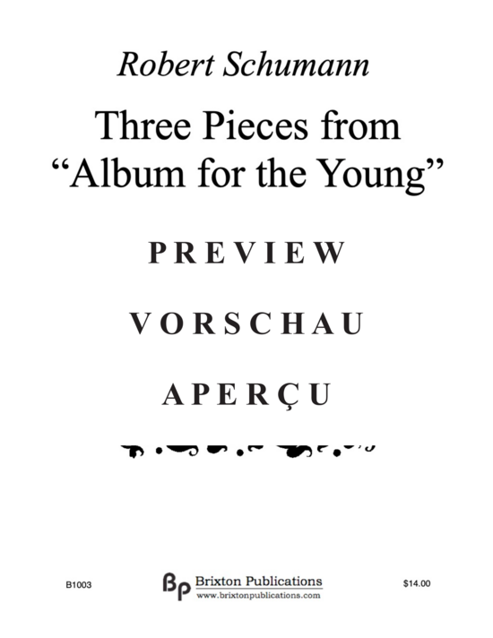 gallery: Three Pieces from Album for the Young , , (4 Flöten in C)