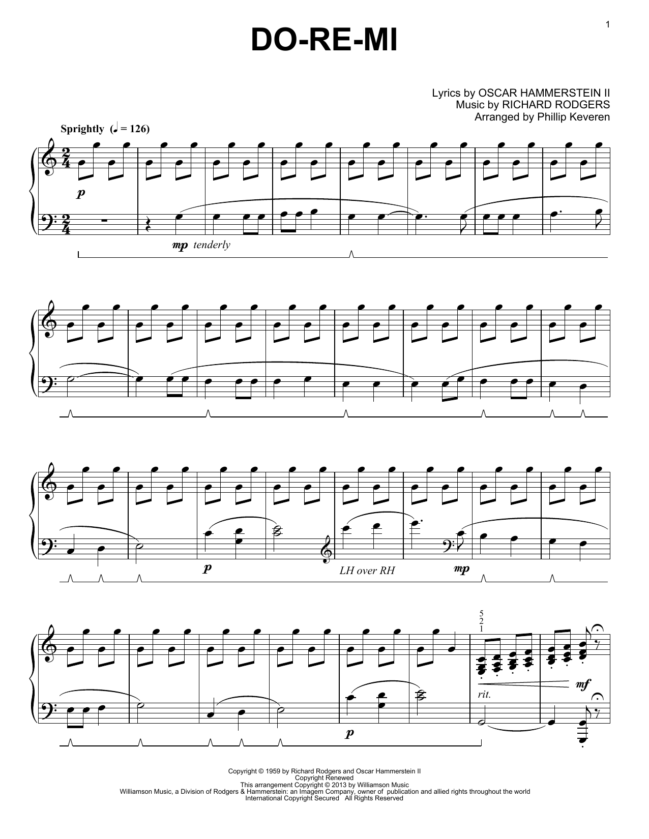Product picture to: Do-Re-Mi (from The Sound Of Music) (arr. Phillip Keveren)