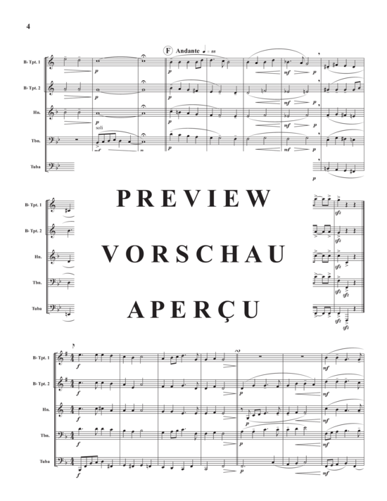 Produktgalerie: Seite 6 von 21 Four Christmas Carols , , (Blechbläserquintett)