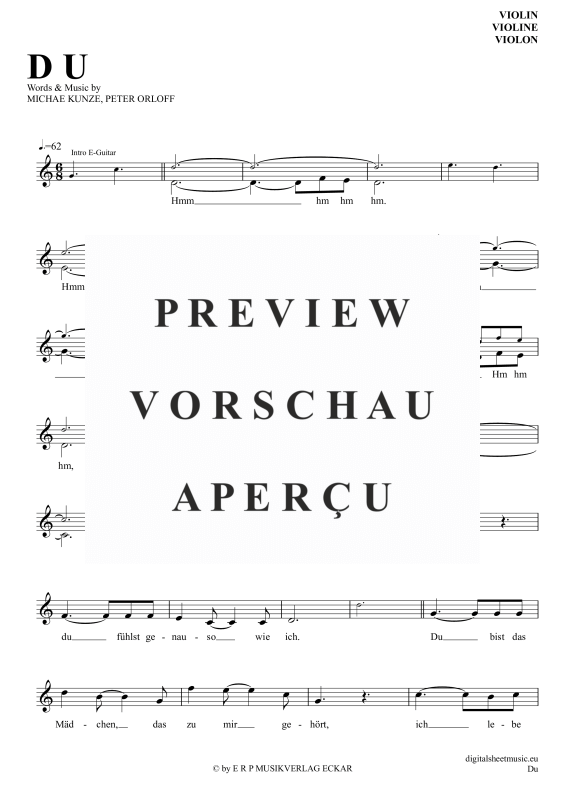 Produktgalerie: Seite 2 von 5 Du, Maffay, Peter, Violine