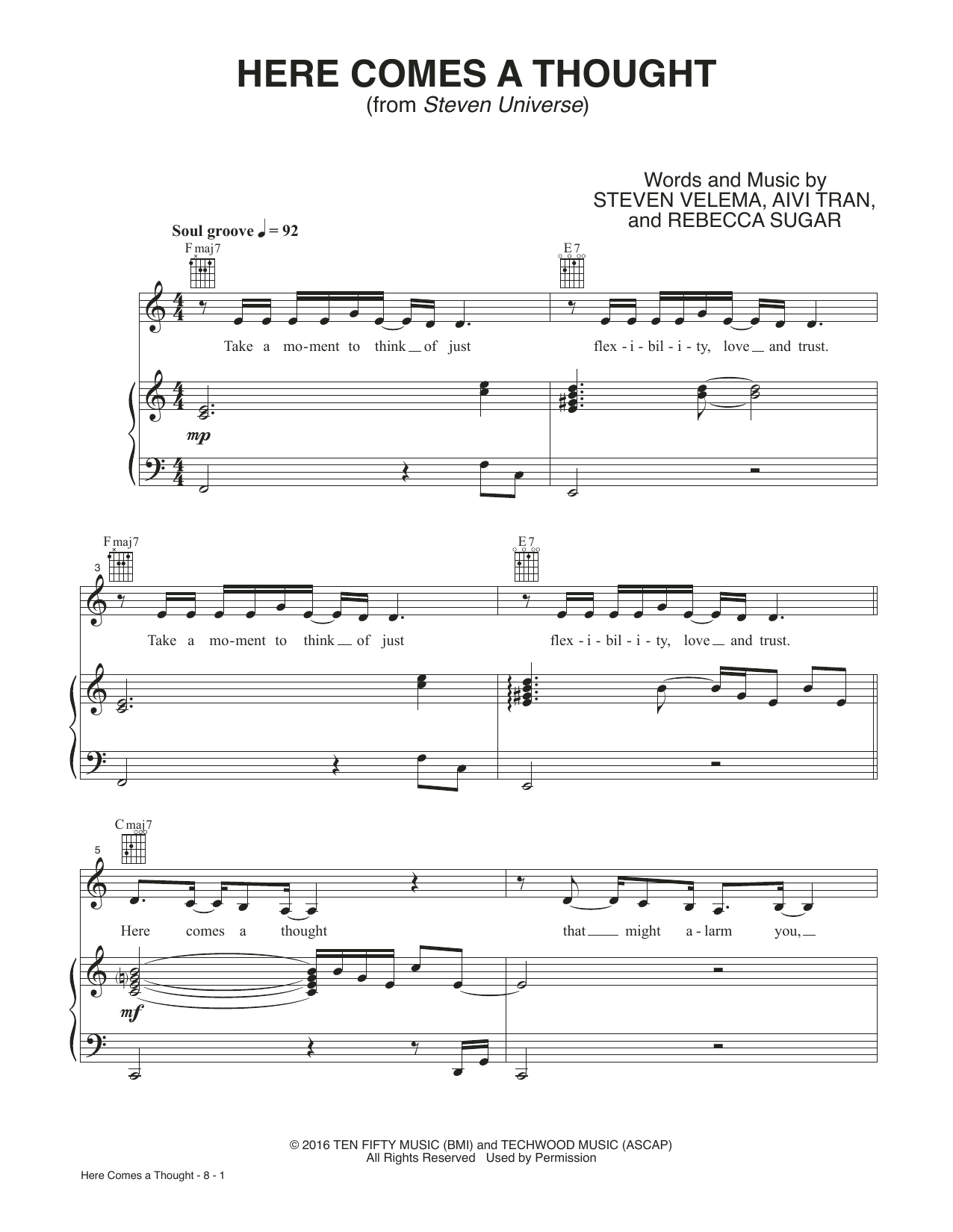 Produktbild zu: Here Comes A Thought (from Steven Universe)