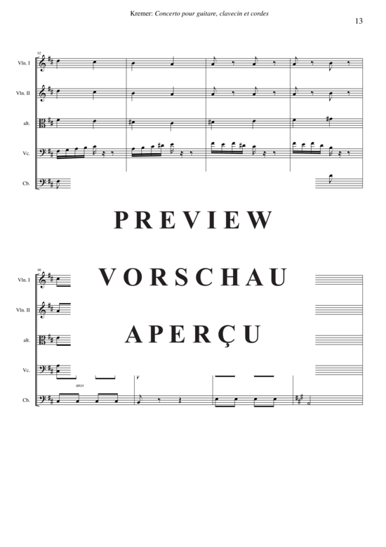 Product gallery: Page 14 of 21 Concerto pour guitare, clavecin et orchestre à cordes , , (guitar, harpsichord + string orchestra)