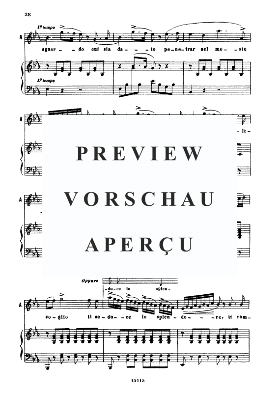 Produktgalerie: Seite 7 von 11 Non v ha sguardo cui sia dato, , Sopran und Klavier