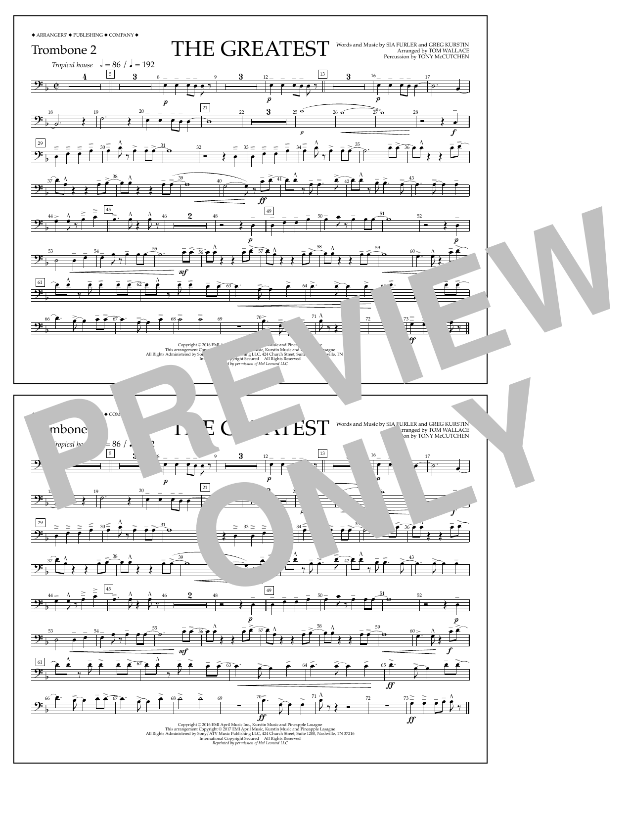 Product picture to: The Greatest - Trombone 2