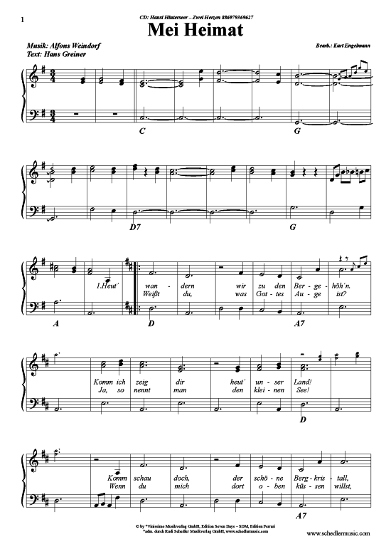 Produktbild zu: Mei Heimat Hansi Hinterseer