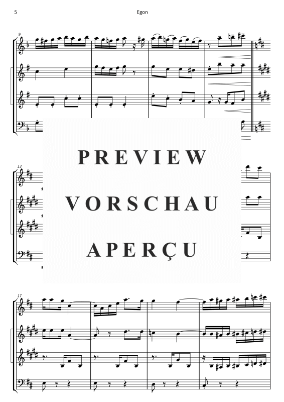 Product gallery: Page 7 of 11 Egon - Schwungvoller Tango-Schlager, Friedel Hensch & Die Cypres, Woodwind Quartet