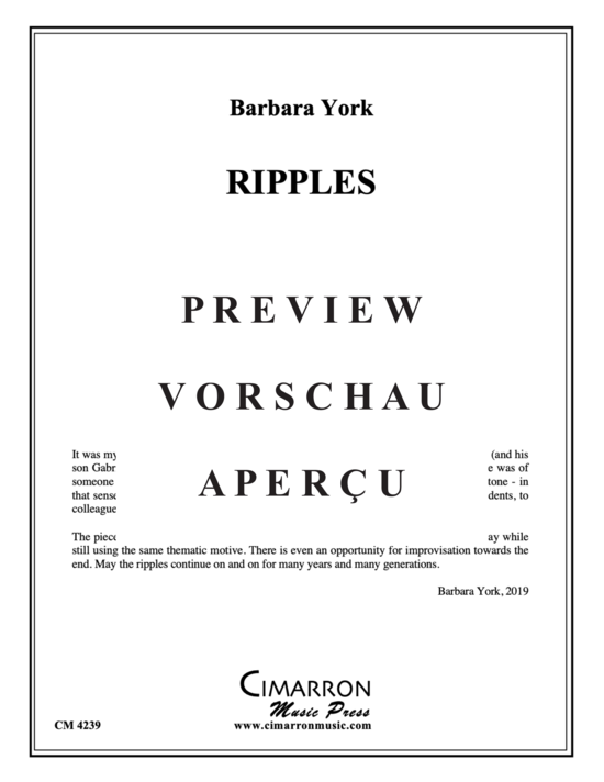 Product gallery: Page 2 of 21 Ripples , , (trumpet ensemble, 8 parts + 2x trumpet in Bb solo)