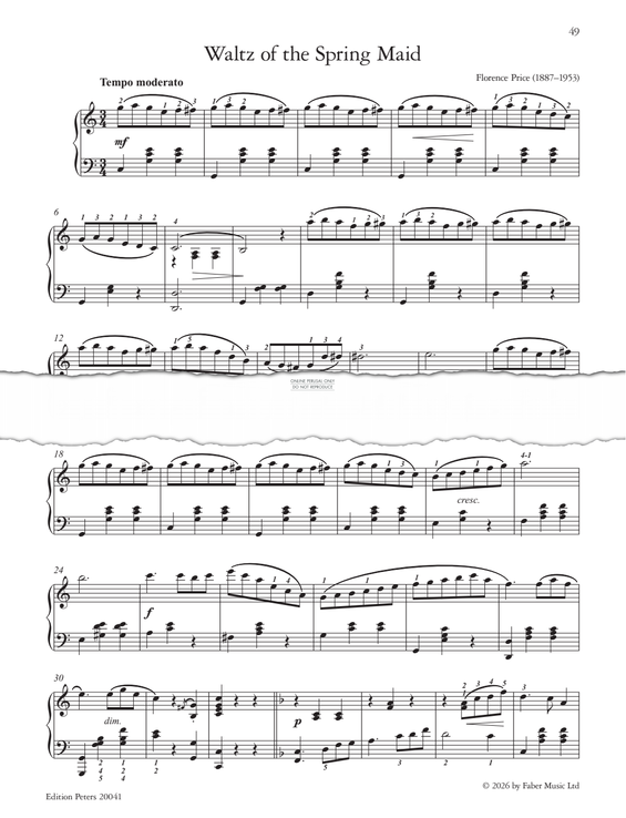 Produktgalerie: Seite 1 von 1 Waltz of the Spring Maid, Florence Price