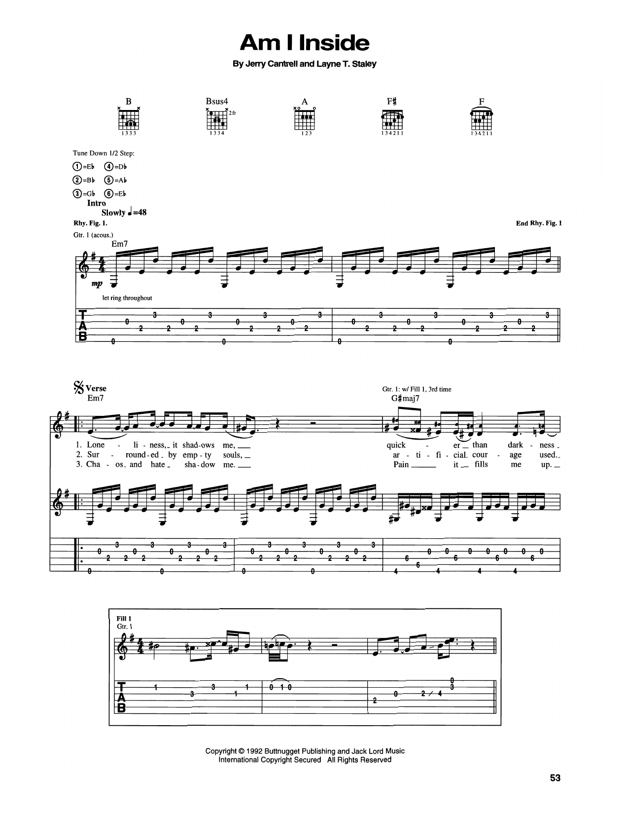 Produktgalerie: Seite 1 von 1 Am I Inside, Alice In Chains, Gitarre