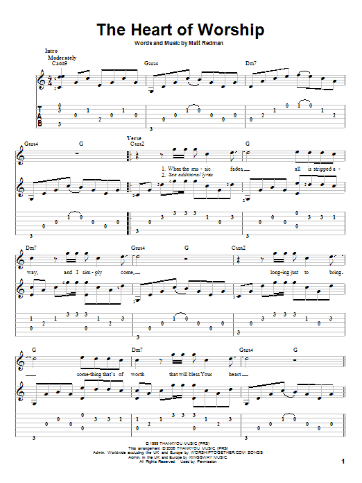Produktgalerie: Seite 1 von 1 The Heart Of Worship, Matt Redman, Gitarre
