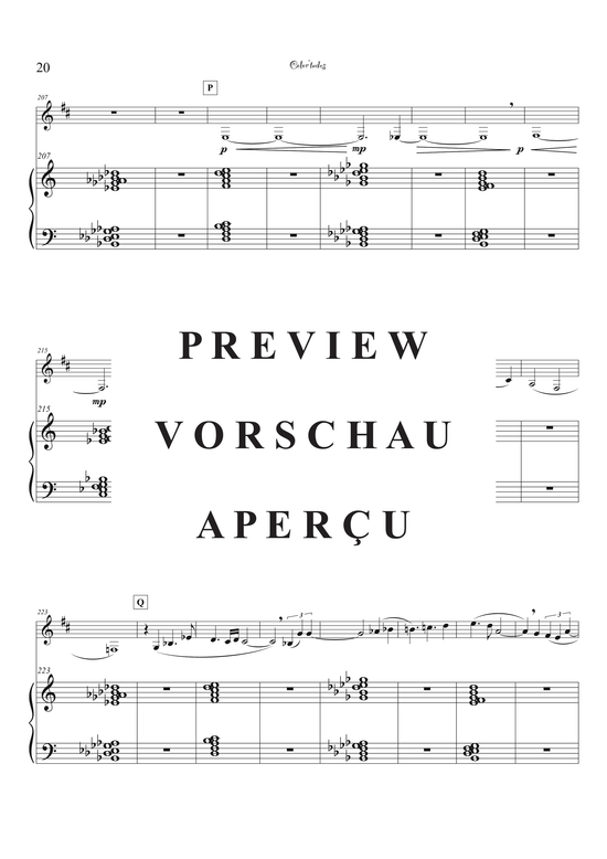 Product gallery: Page 23 of 44 Color´tudes - Five Attitudinal Colors , , (bass clarinet + piano)
