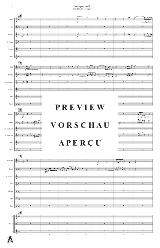 Produktgalerie: Seite 7 von 15 Contrapunctus 2 aus Kunst der Fuge , , (Concert Band)