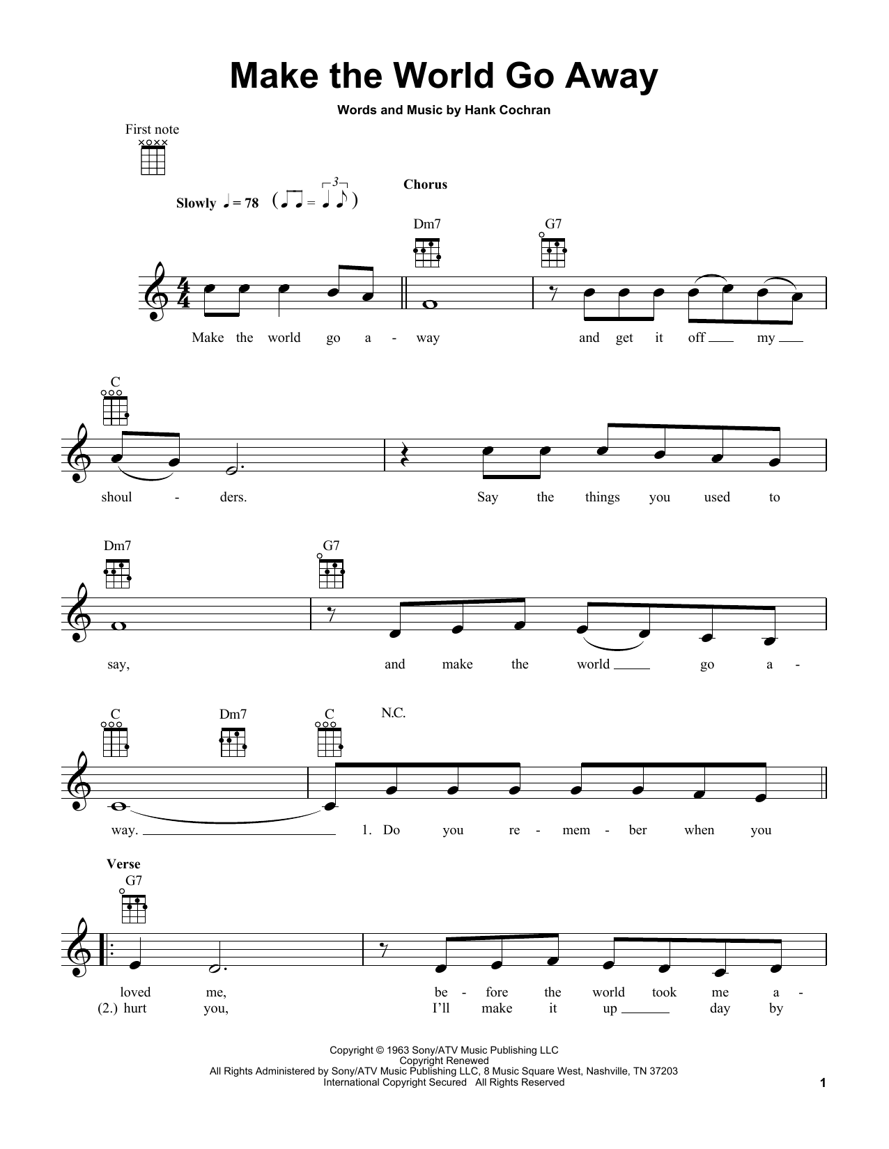 Product gallery: Page 1 of 1 Make The World Go Away, Eddy Arnold